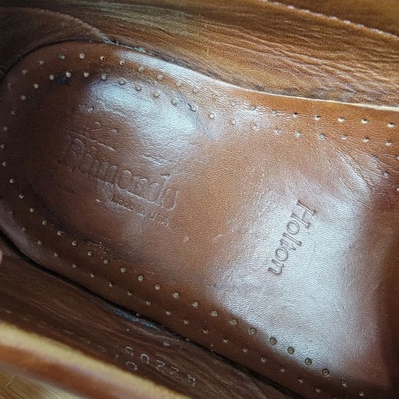 Allen Edmonds Holton Men\'s Penny Loafers Sz 9 D Chestnut Brown Leather main image 5